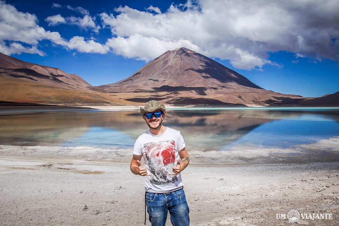 Um Viajante na Laguna Verde, Bolívia