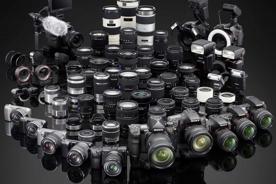 Opções de câmeras e acessórios Sony