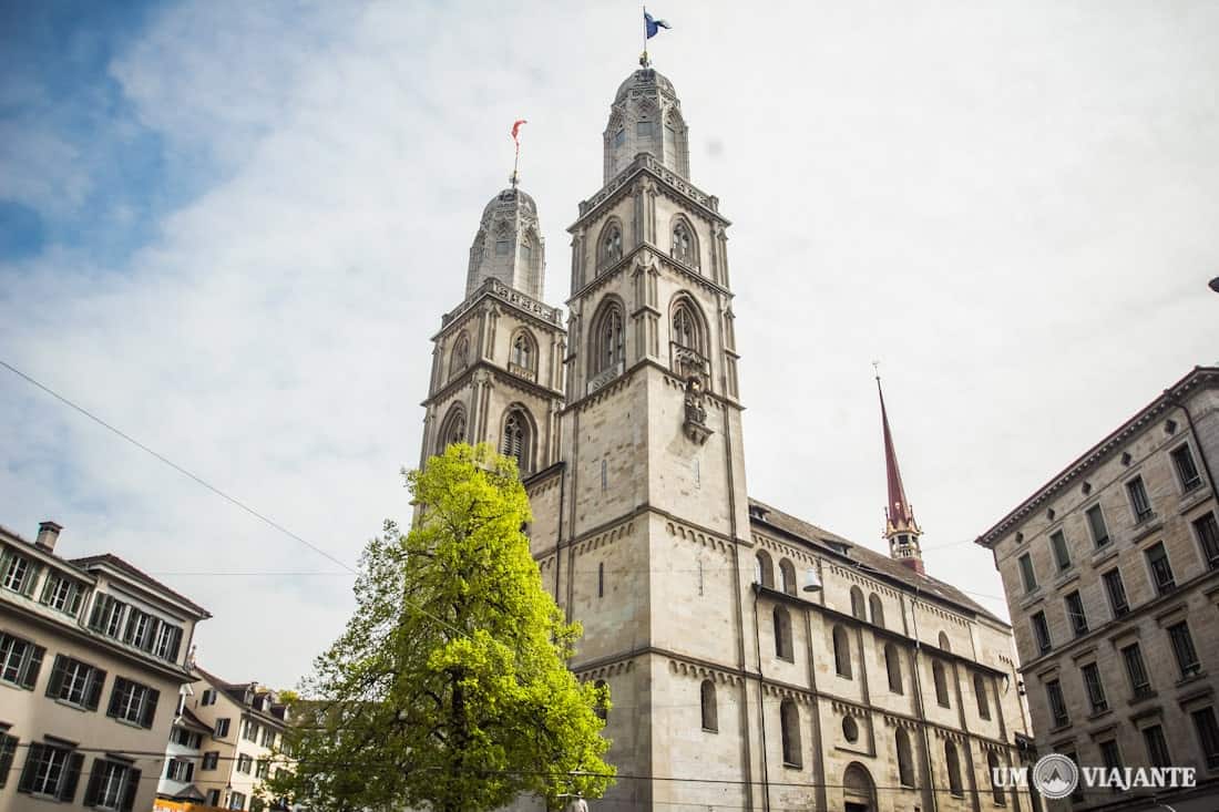 Grossmünster, a catedral de Zurique