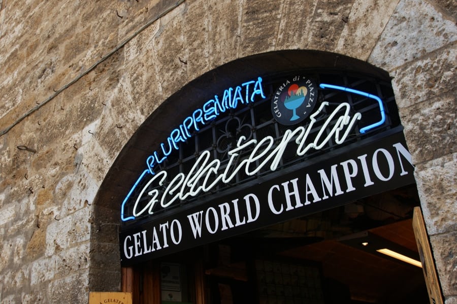 O Melhor Sorvete do Mundo - San Gimignano - Toscana, Itália