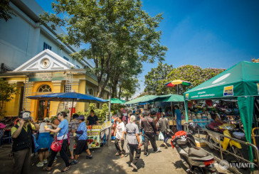 Feiras de rua e um passeio pelo Flower Market de Bangkok