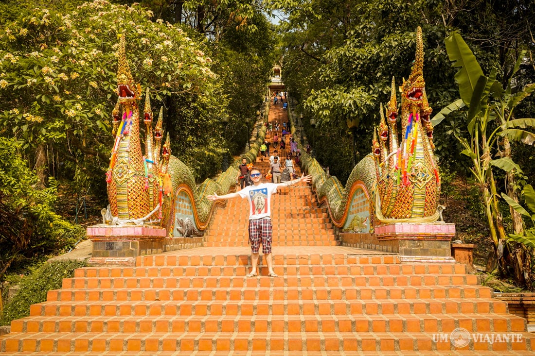 Templo Doi Suthep em Chiang Mai, Tailândia
