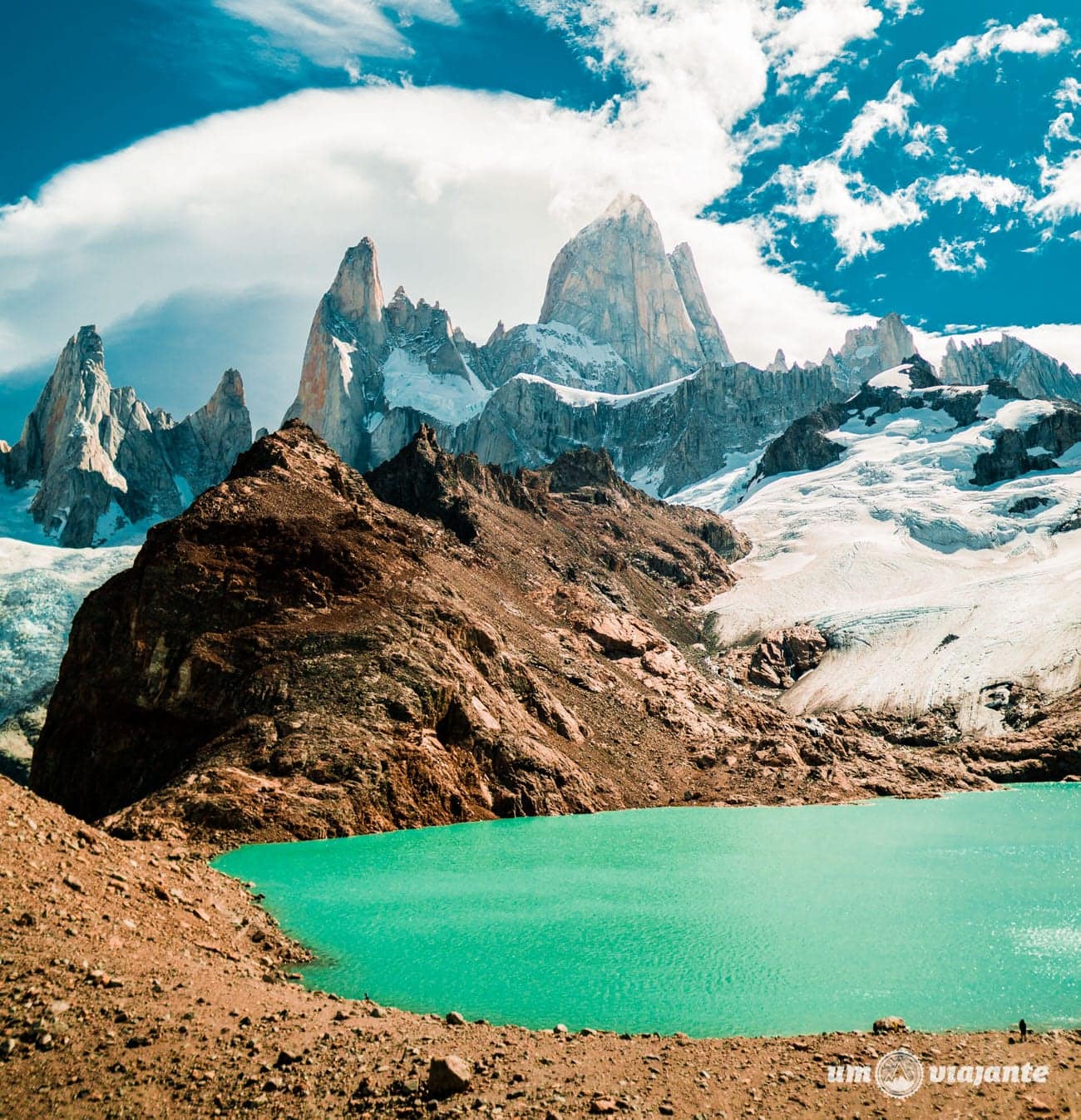 Monte Fitz Roy e Laguna de Los Tres - El Chaltén - Patagônia Argentina