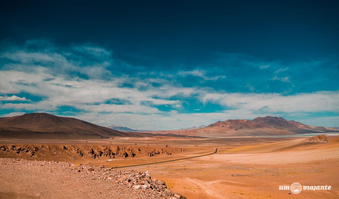 Caminho para o Salar de Tara - Deserto do Atacama, Lagunas Andinas