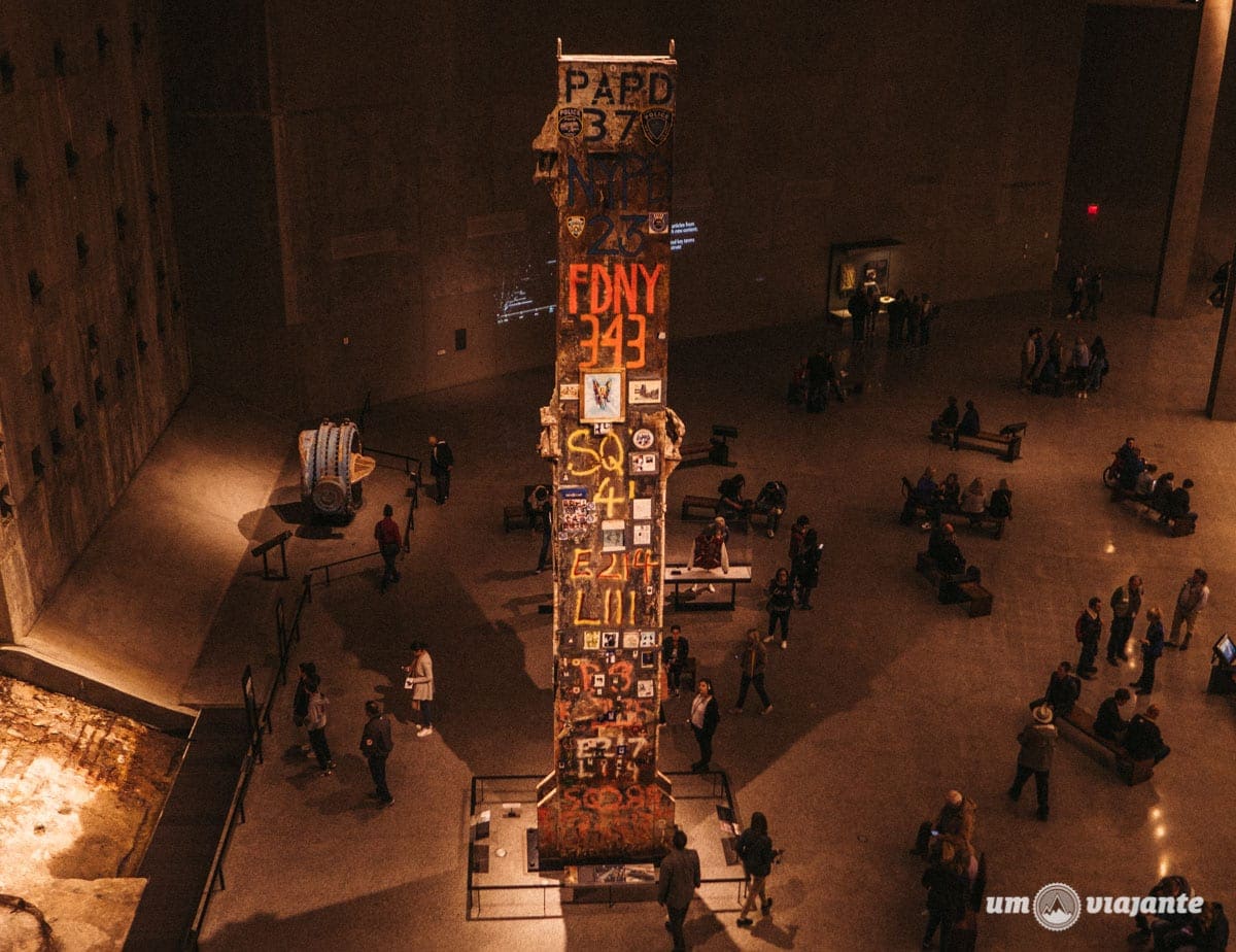 Última Coluna - Museu do 11 de Setembro em Nova York