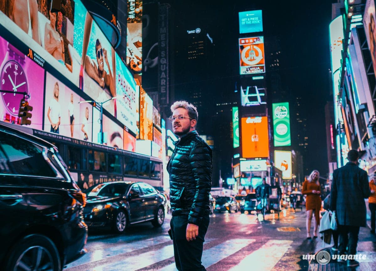 Foto na Times Square - Nova York - NYC