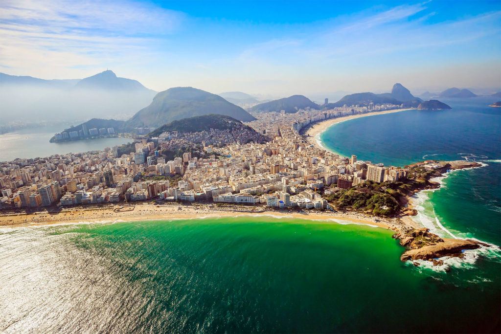 Vista aérea da Zona Sul do Rio de Janeiro
