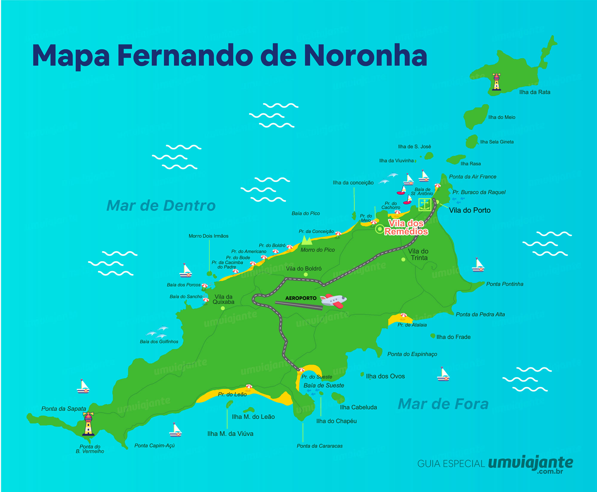 Mapa Fernando de Noronha